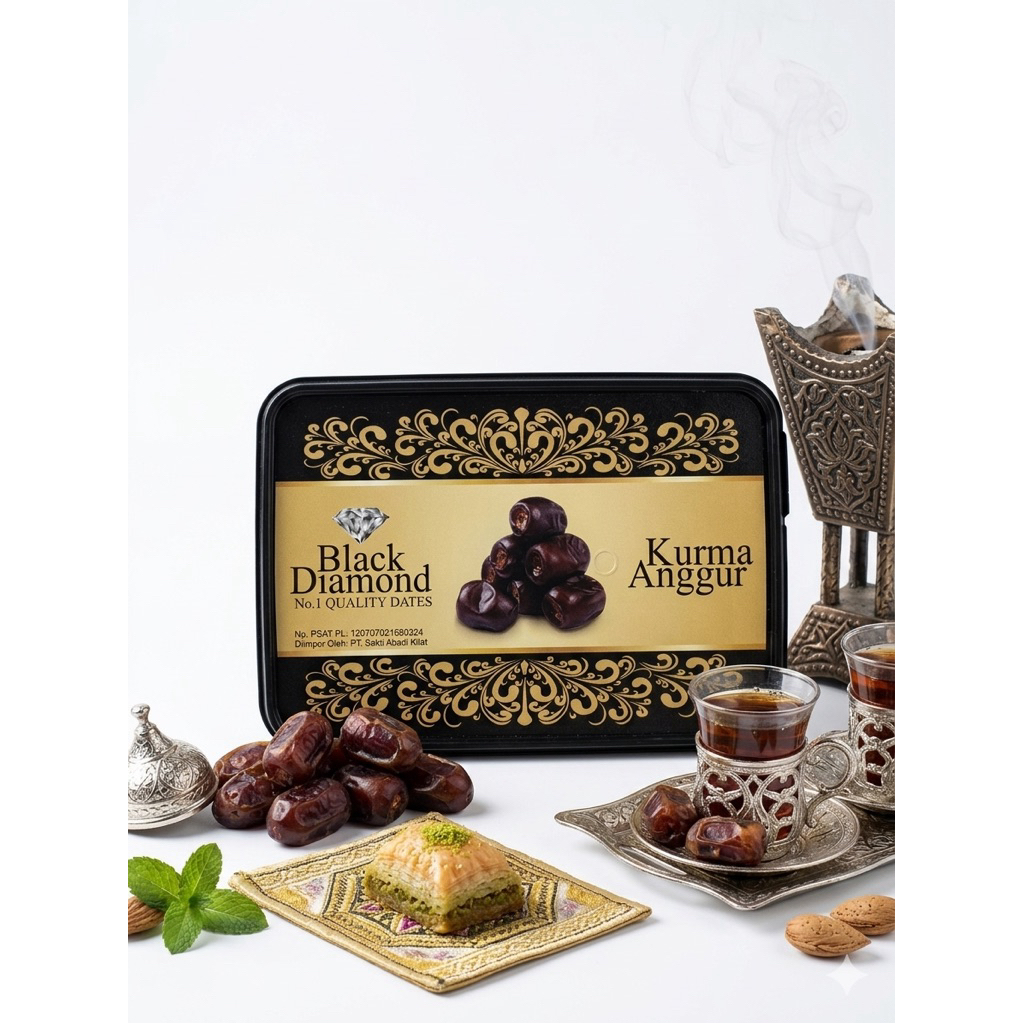 Kurma Anggur Black Diamond 550gr | Bam Dates