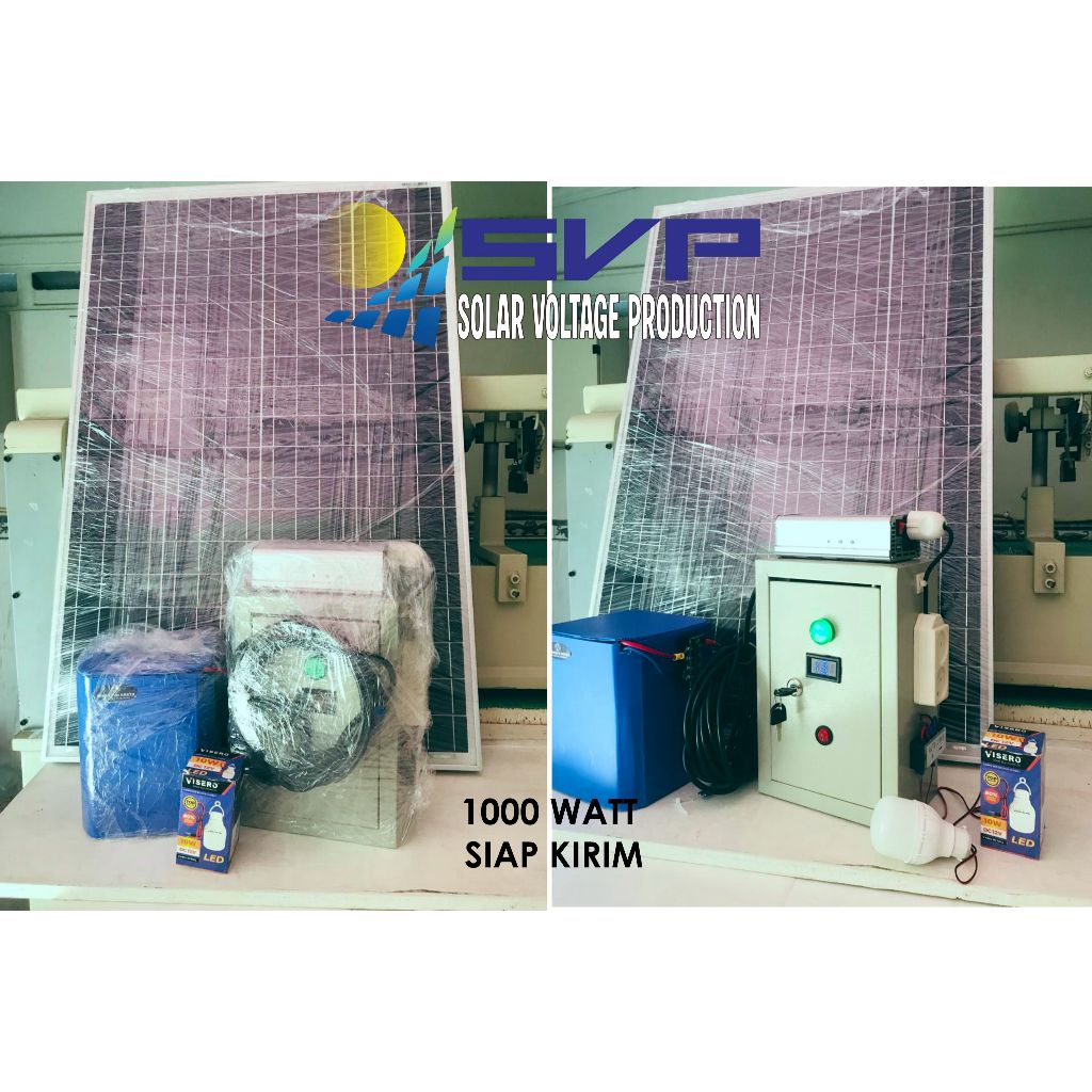 PLTS Rumahan/Paket PLTS Komplit 1000W