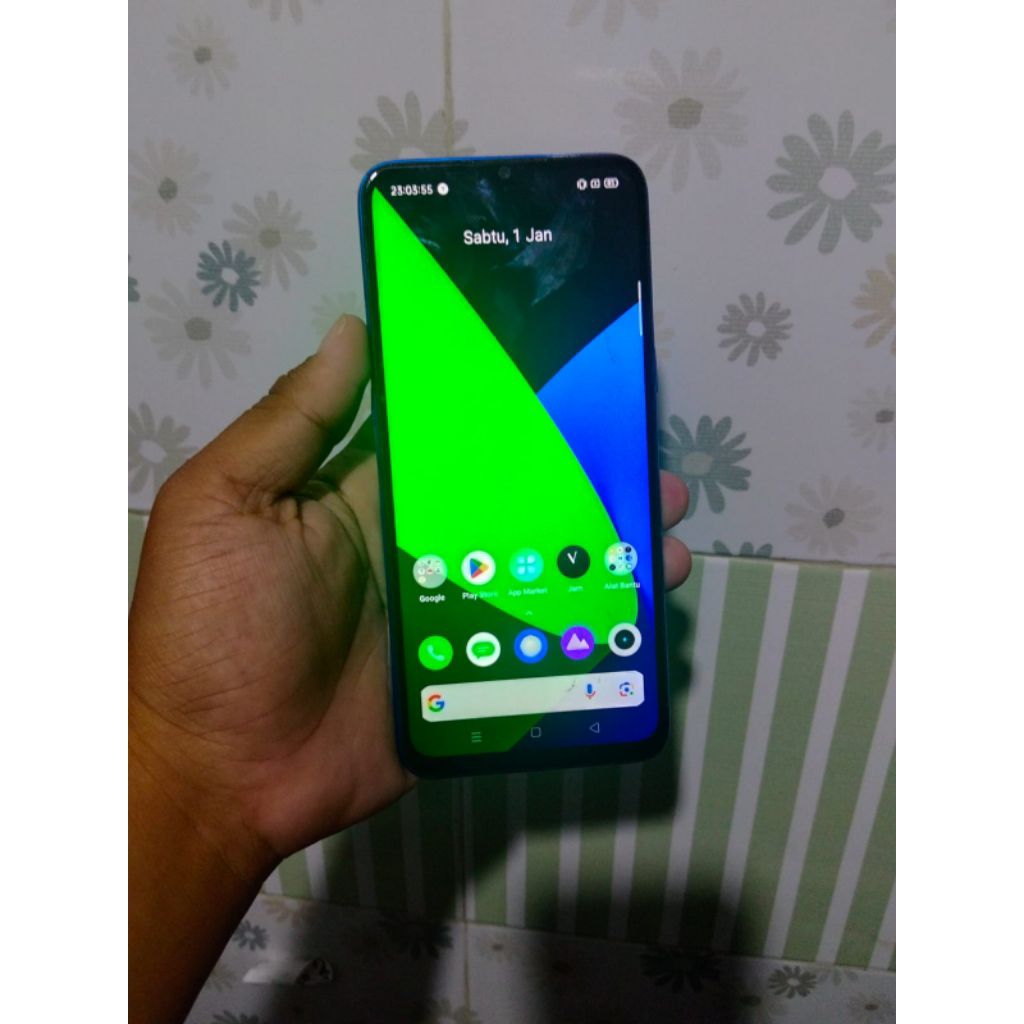 Di jual MURAH HP Realme 5 RAM 3/64 Barang Bagus Normal Siap Pakai Langsung
