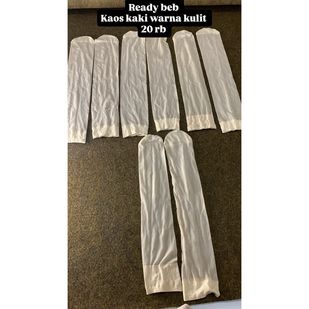 kaos kaki stoking wanita kulit 2pcs UK panjang