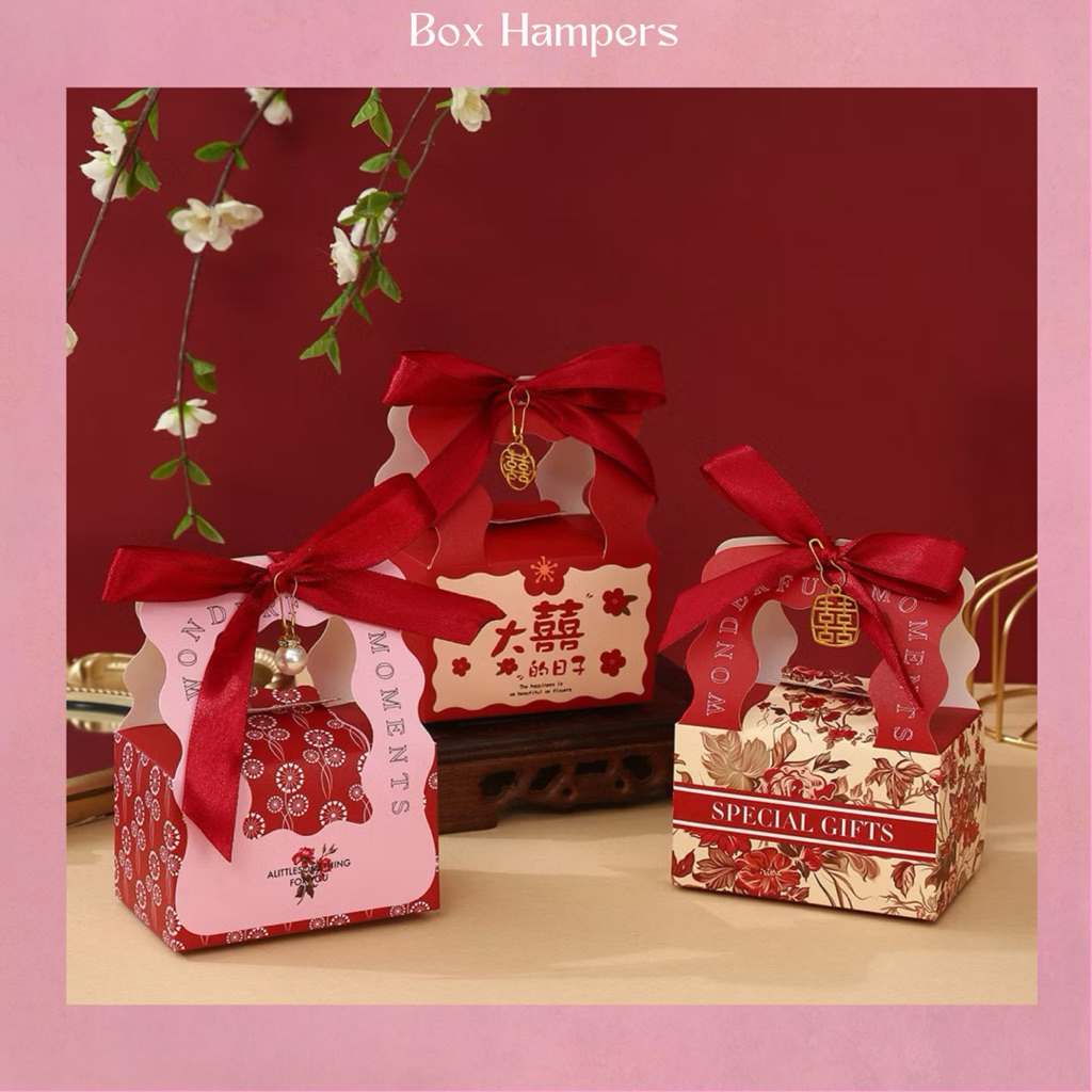 Box Hampers Aesthetic | Box Souvenir Box CNY