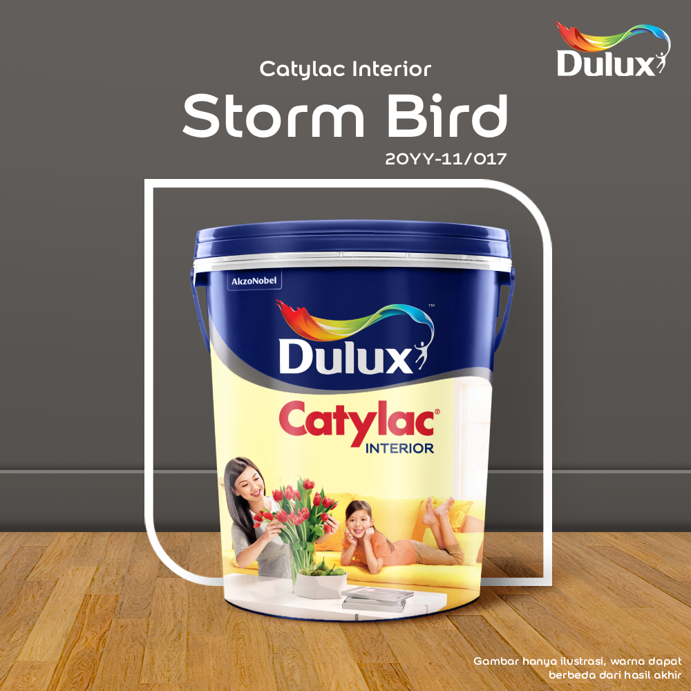 CAT TEMBOK STORM BIRD DULUX CATYLAC INTERIOR - 5 KG CAT STORM BIRD 20YY-11/017 CAT TEMBOK DULUX CATY