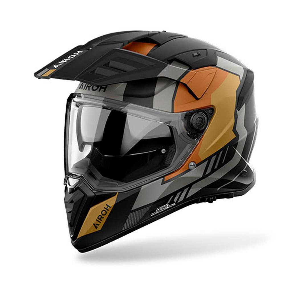 AIROH BANDIT HORN GOLD MATT FULL FACE ORIGINAL HELM AIROH BANDING FULL FACE