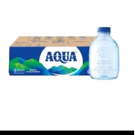 Air Mineral Aqua Botol Mini 220ml Dus