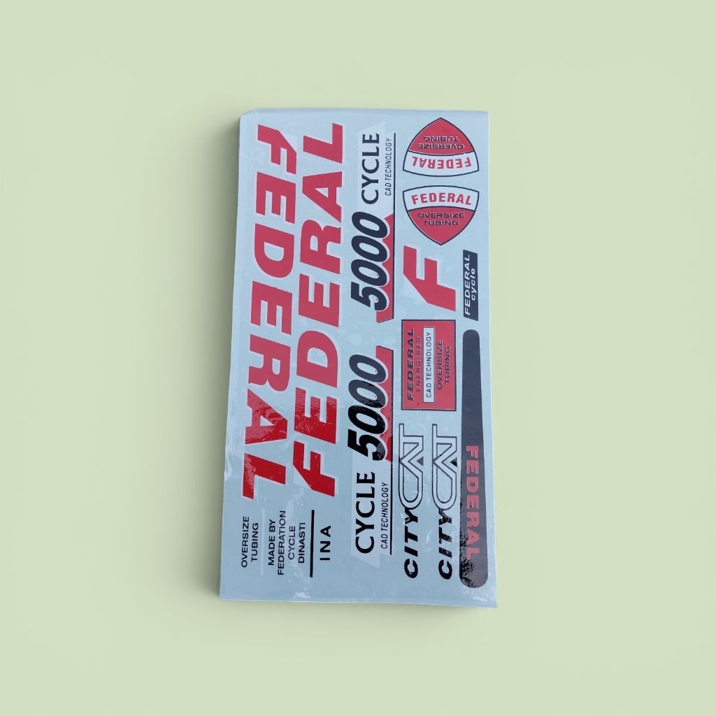 DECAL Sticker Sepeda MTB FEDERAL CYCLE  VINTAGE CAD TECHNOLOGY - STIKER SEPEDA FEDERAL TERMURAH