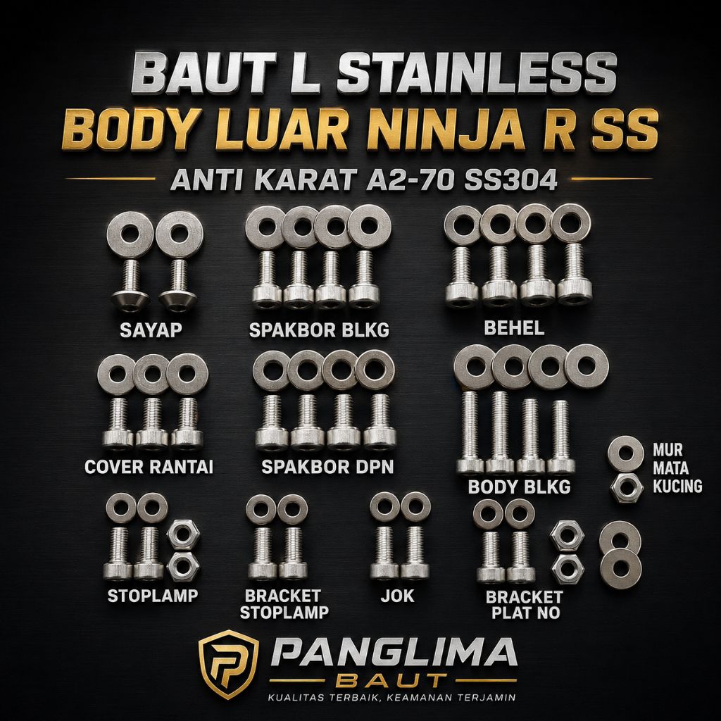 BAUT L STAINLESS BODY LUAR NINJA R SS