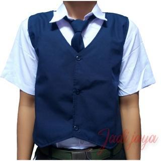 Seragam Sekolah Rompi Biru Anak SMP