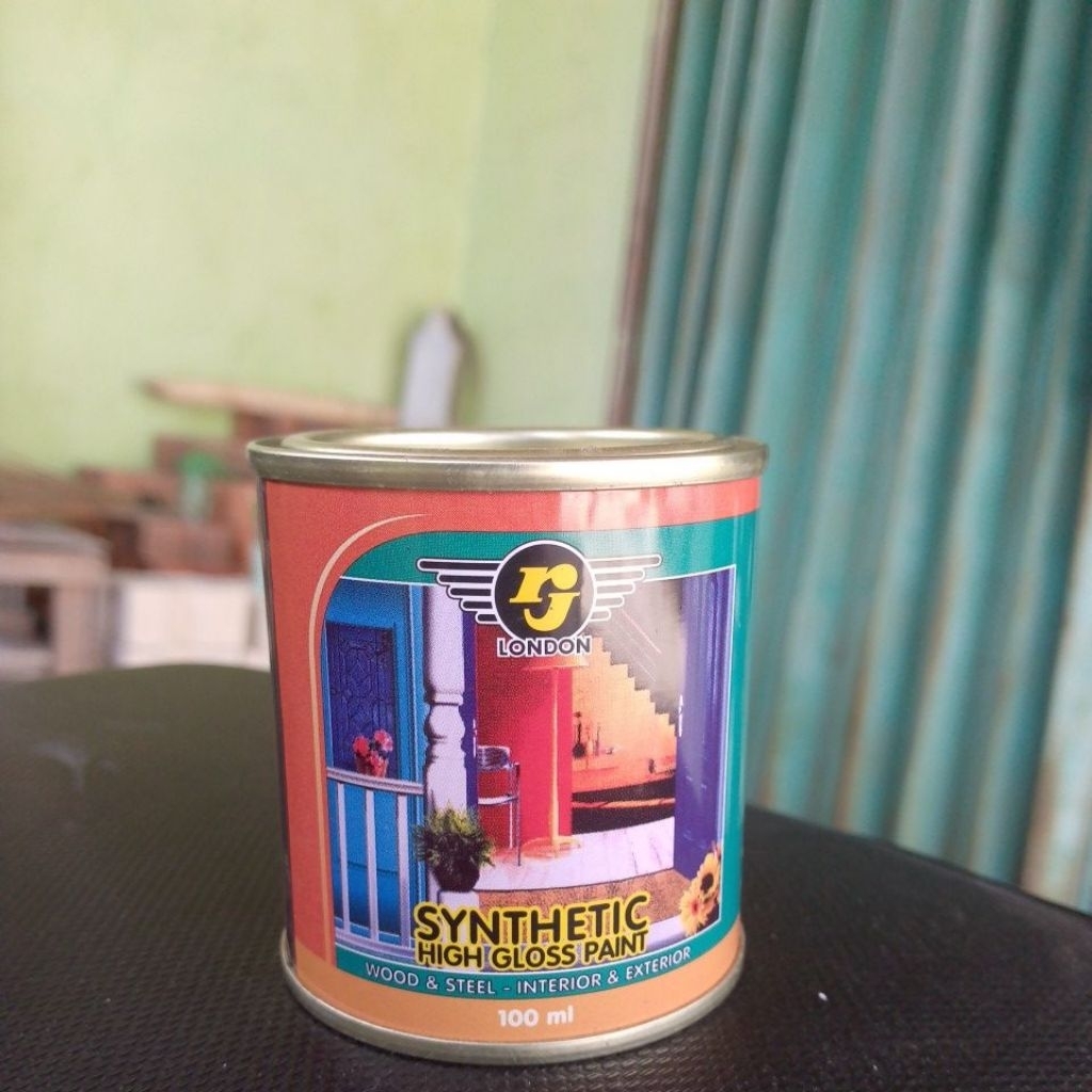 cat kayu dan besi kuning emas RJ 100ml