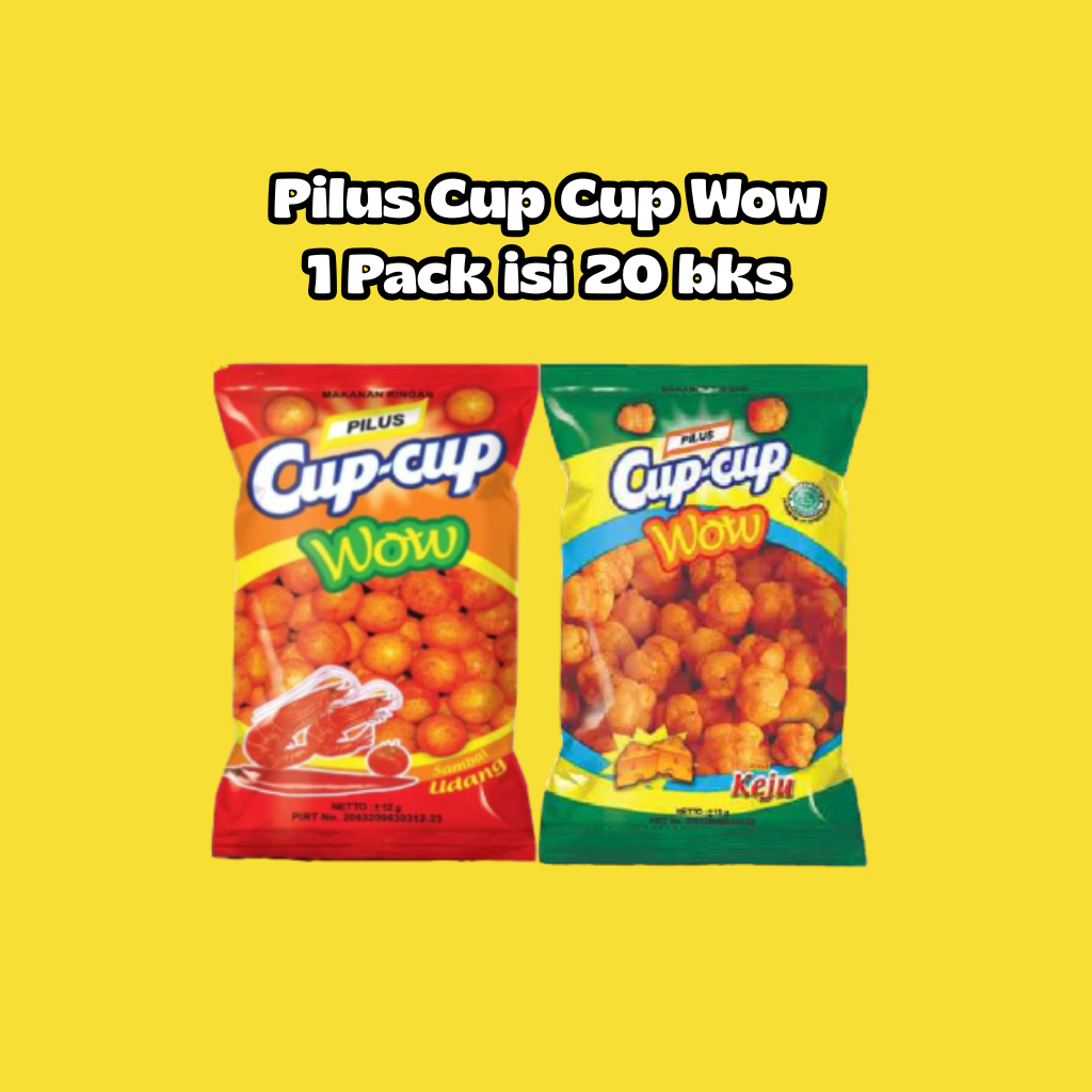 CupCup Wow Pilus 1 Pack Cup Cup 20 Pcs
