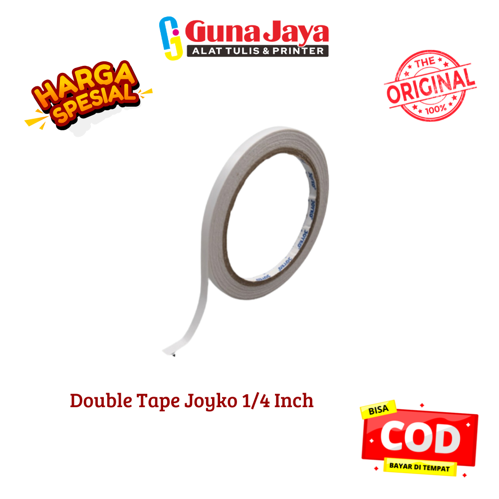 Double Tape Joyko 1/4 Inch - Double Tape 6mm
