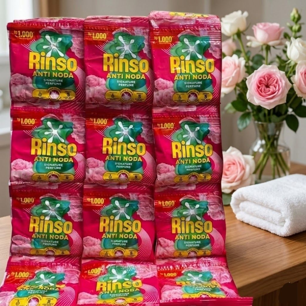 Rinso bubuk renceng isi 6 sachet detergen bubuk