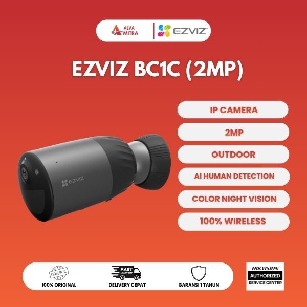 EZVIZ BC1C 2MP Wireless Battery CCTV Camera Outdoor Full HD