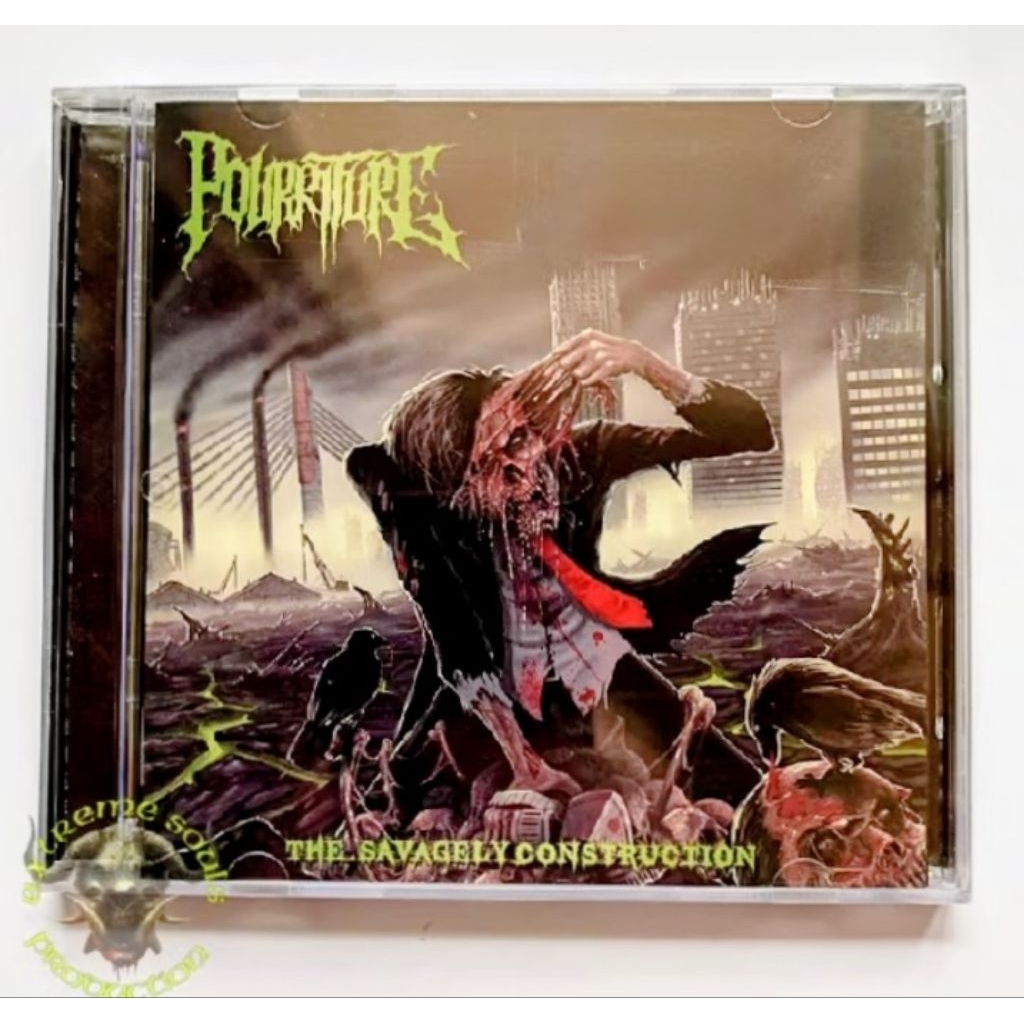 CD audio death metal lokal original - Pourriture - The Savagely Construction - rare item