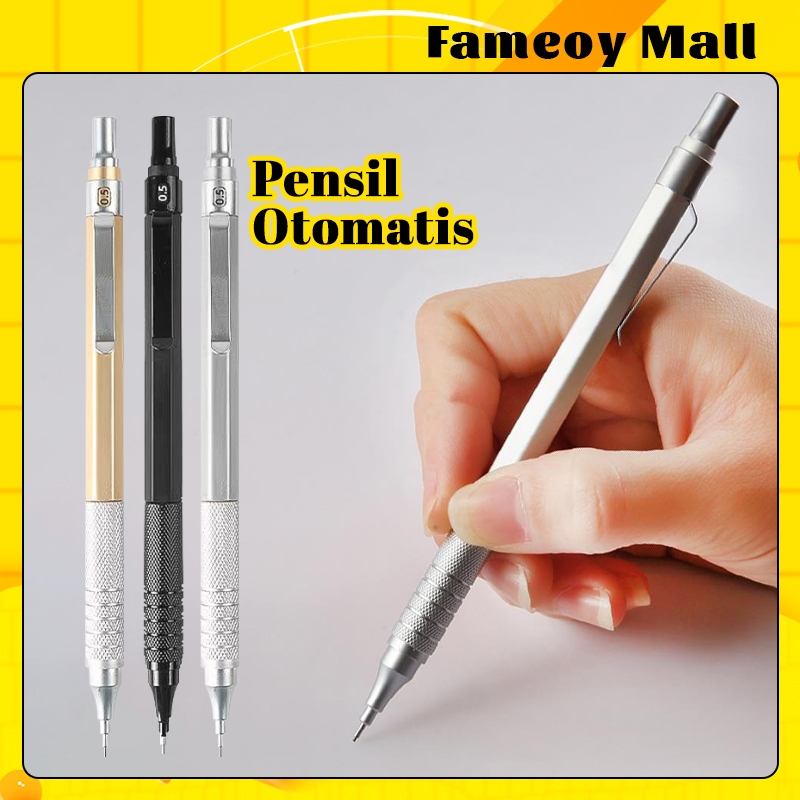 Pensil gambar teknik mekanik gravitasi rendah logam presisi untuk drafting desain arsitektur matemat