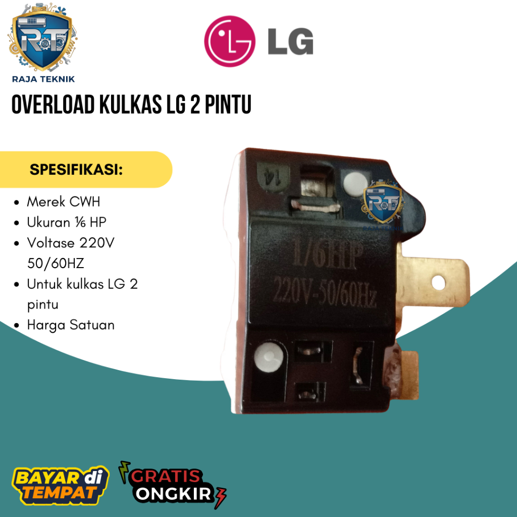 Overload Kulkas LG 2 Pintu | Sparepart Kulkas