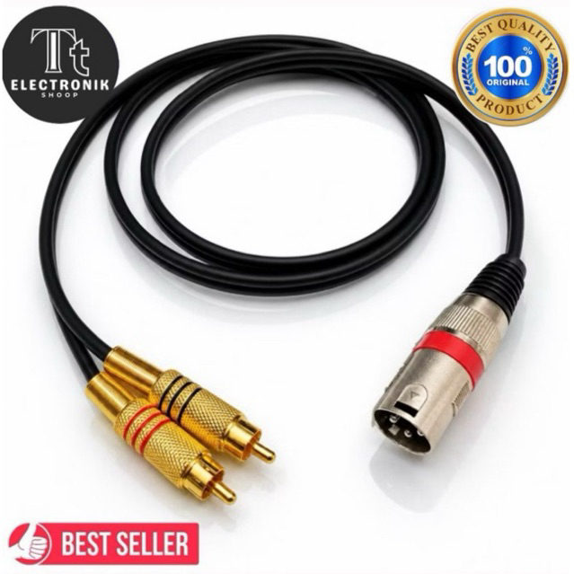 Kabel xlr canon male to dual rca/XLR male to dua RCA