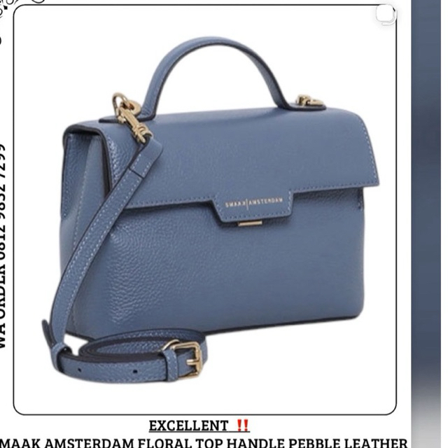 PL smaak amsterdam floral top handle blue