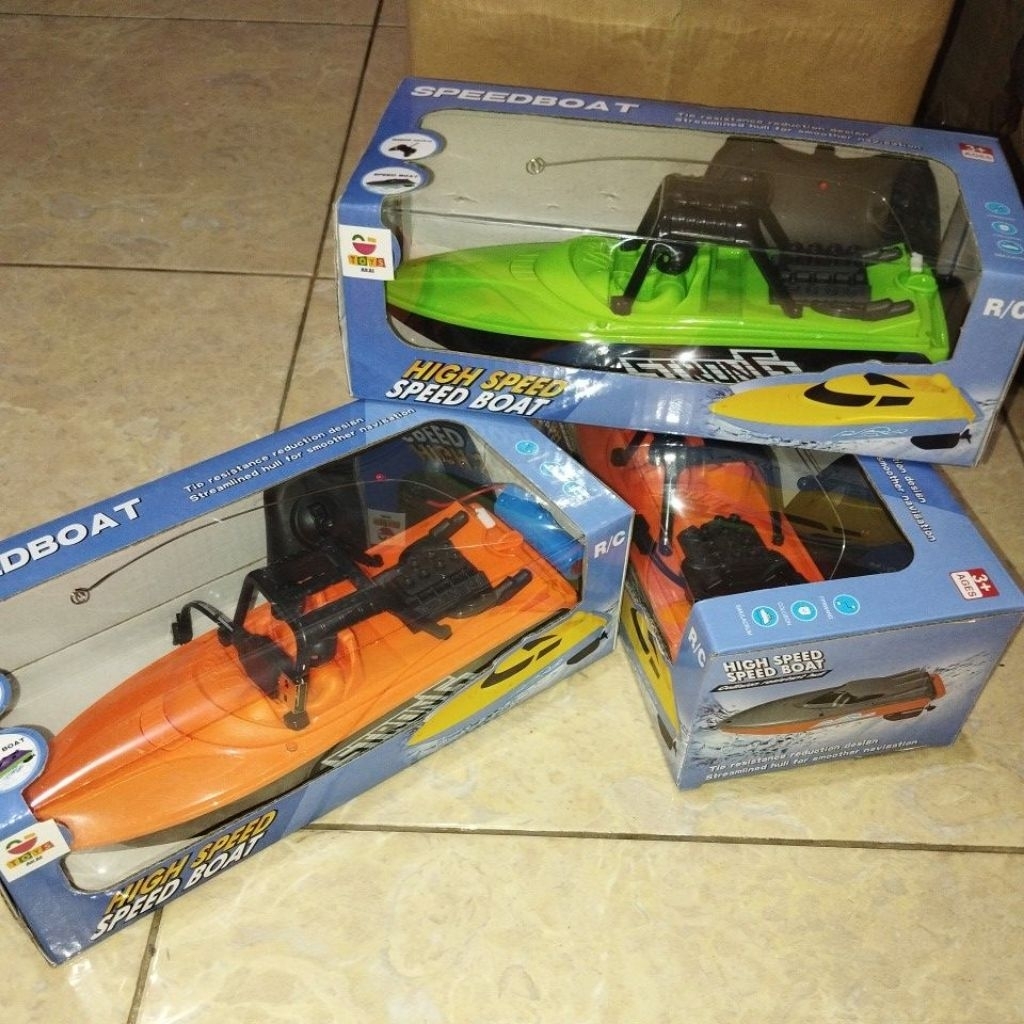 oketoys mainan remote kapal speed boat RC kapal speedboat motorboat remote