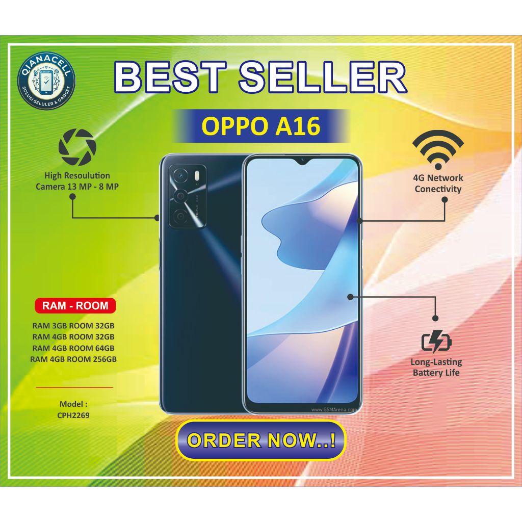 HP OPPO A16 Normal Second Siap Pakai