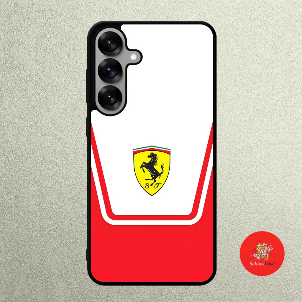 Case Samsung S26 S25 S24 S23 S22 S21 S20 S10 S9 Ultra Plus Fe Edge Rubber Softcase Ferrari F1 Team