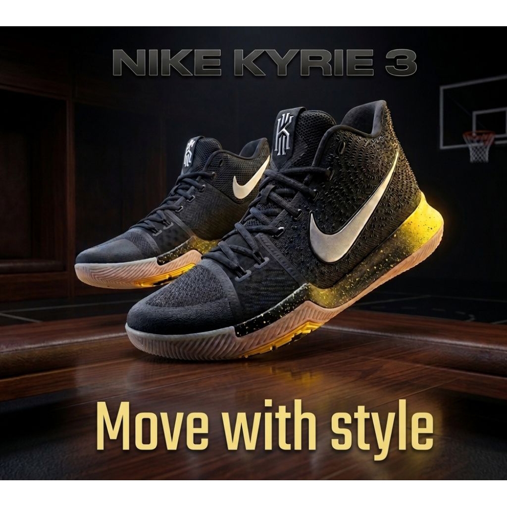 [FORSALE] - NEGO KYRIE 3 BLACK AND YELLOW