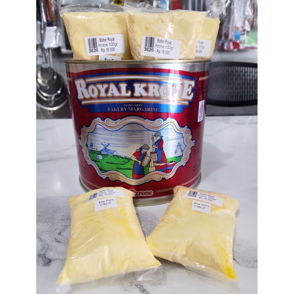 ROYAL KRONE 100GRAM REPACK / BUTTER ROYAL KRONE REPACK 100GRAM / ROYAL KRONE