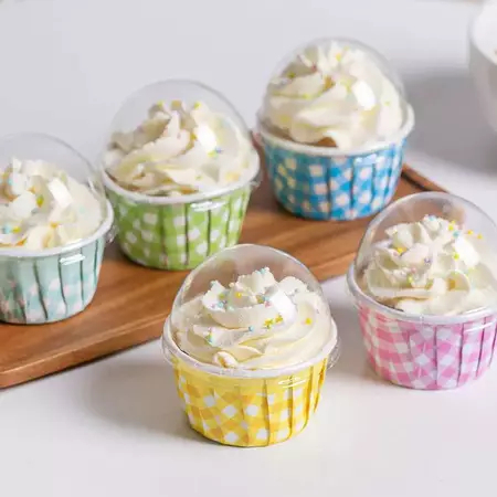 ALAS CUP CAKE (ISI 10) SIZE M - Kertas Muffin Paper Cupcake Kue Bolu Roti Wadah Tempat Murah Medan