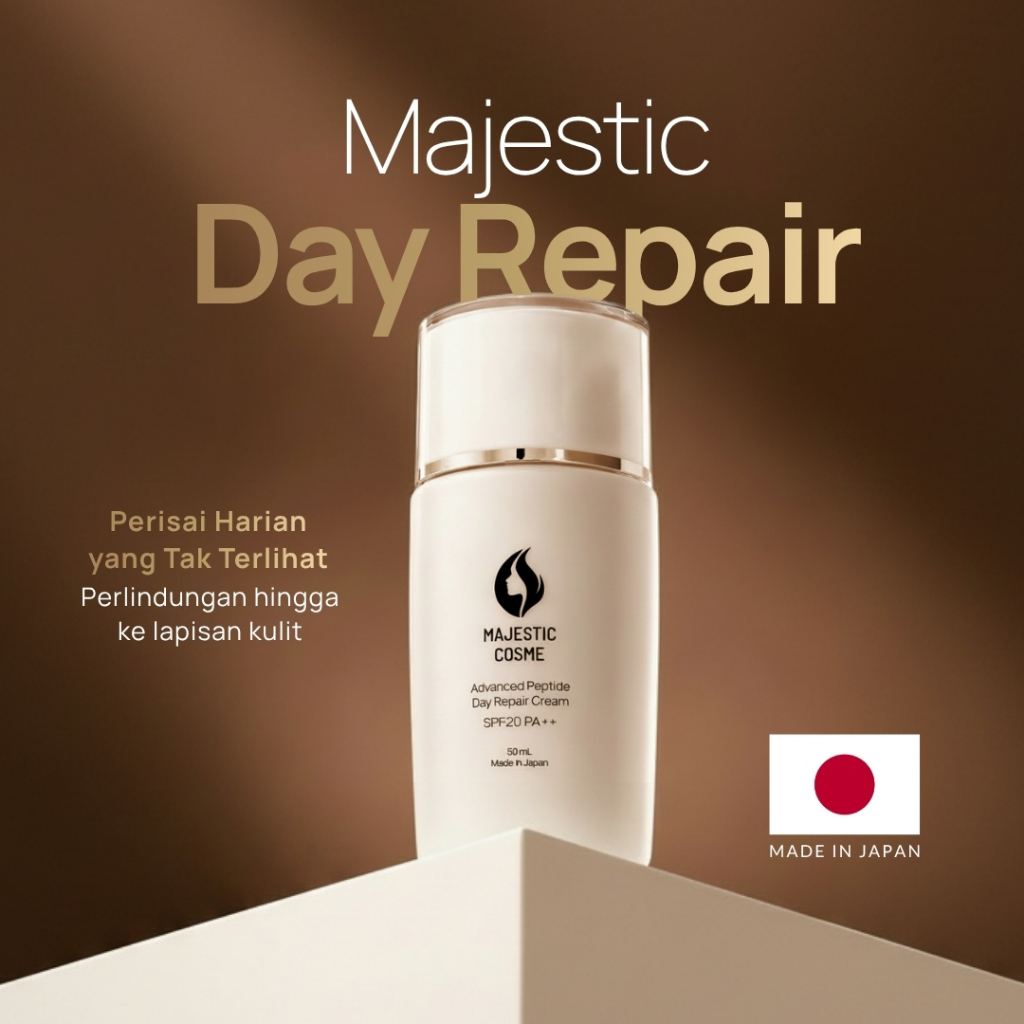 Majestic Cosme Day Repair – Day Cream SPF 20 PA++ | Perlindungan Harian untuk Kulit Berjerawat | Mad