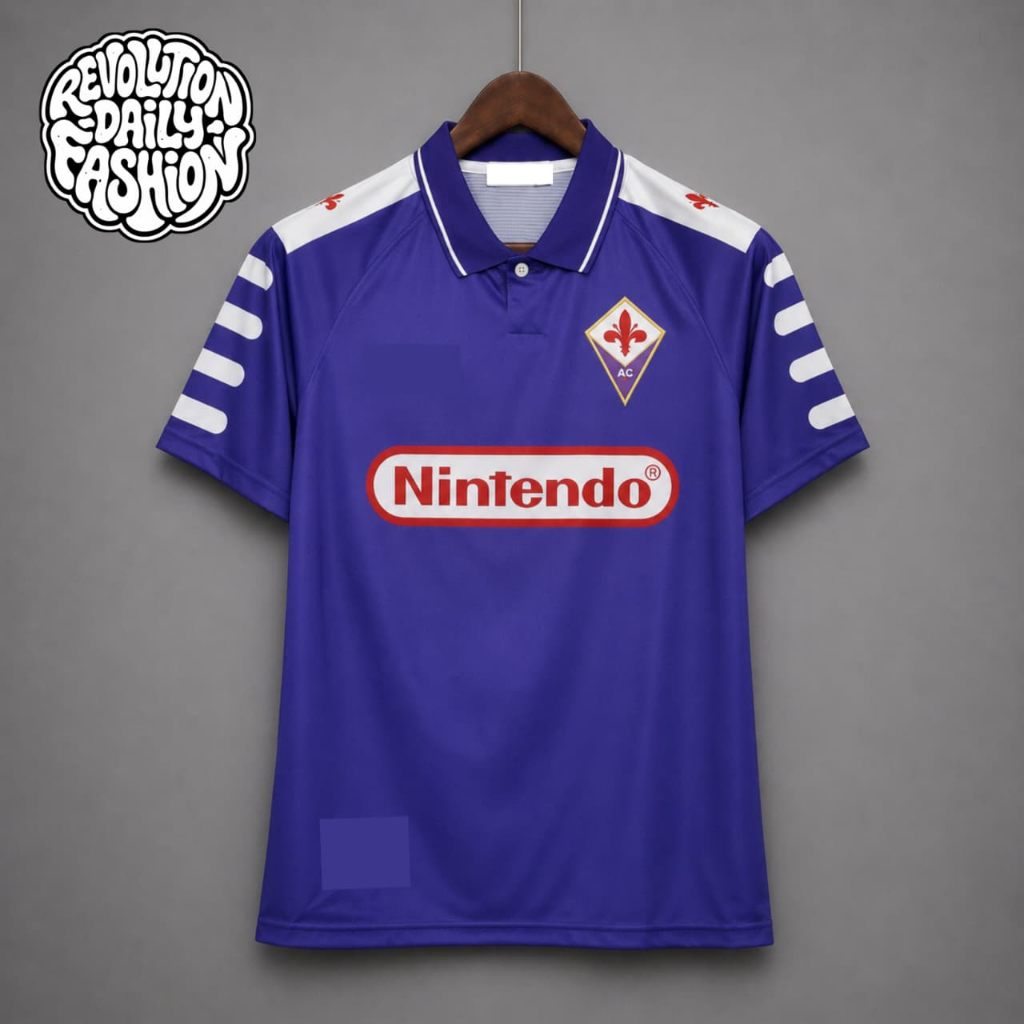 Jersey Retro Fiorentina Home 1998-1999  FULLPRINTING FREE COSTUME NAMA DAN NOMOR SUKA SUKA | JERSEY 