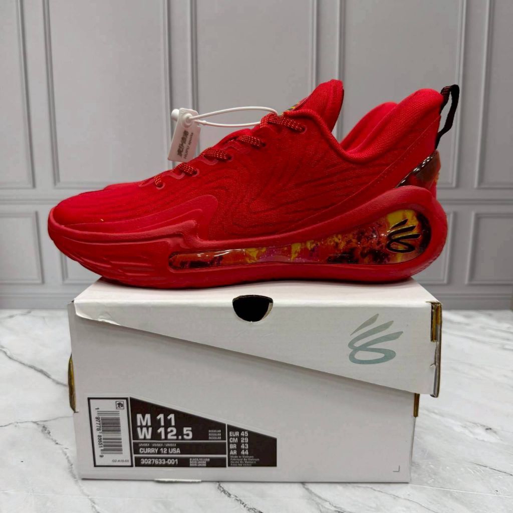 Sepatu Basket UA Curry 12 Ares Red