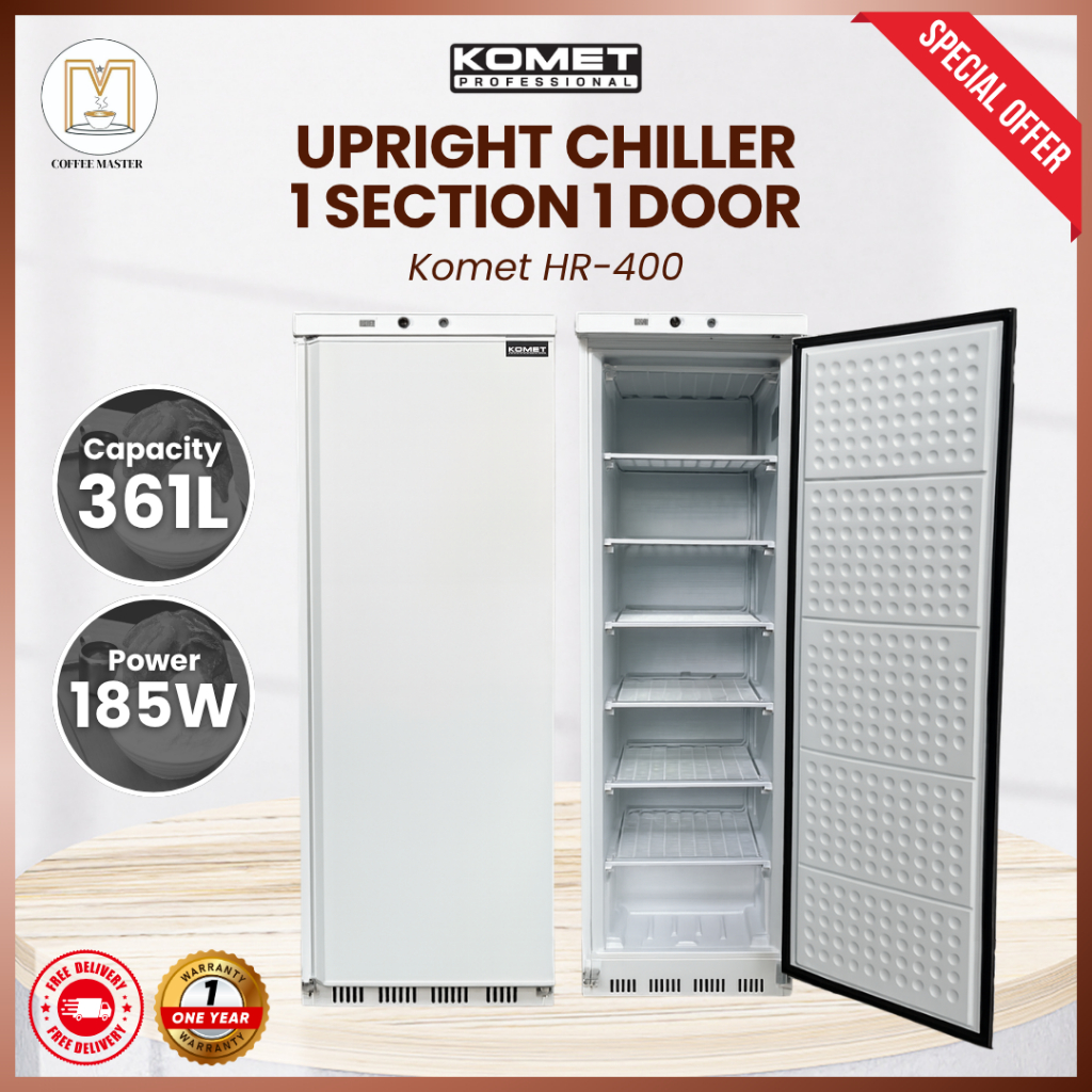 Komet Upright Chiller HR-400 Kulkas 1 Pintu kapasitas 361 Liter Garansi Resmi
