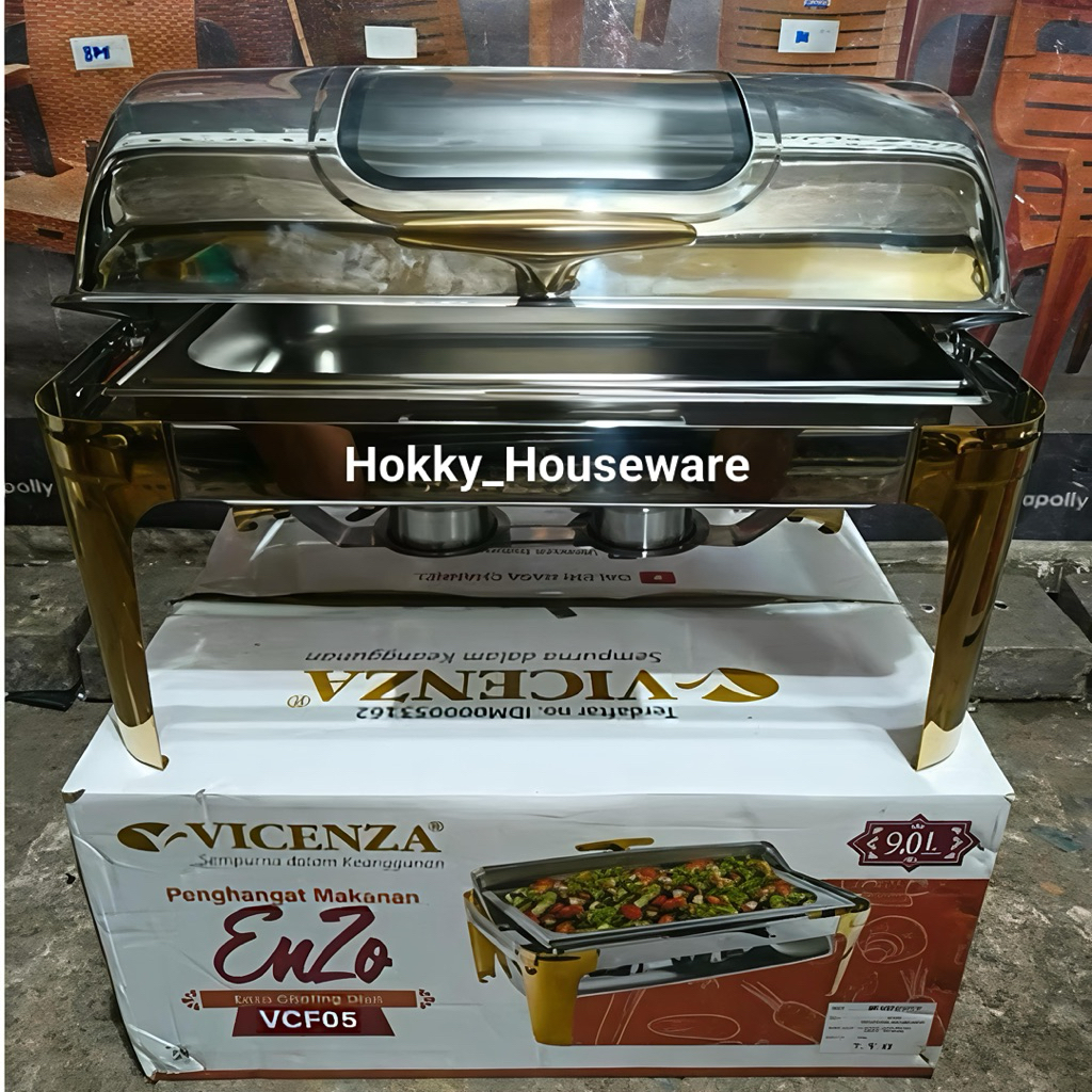 Prasmanan ROLL TOP Persegi Panjang Stainless / VICENZA