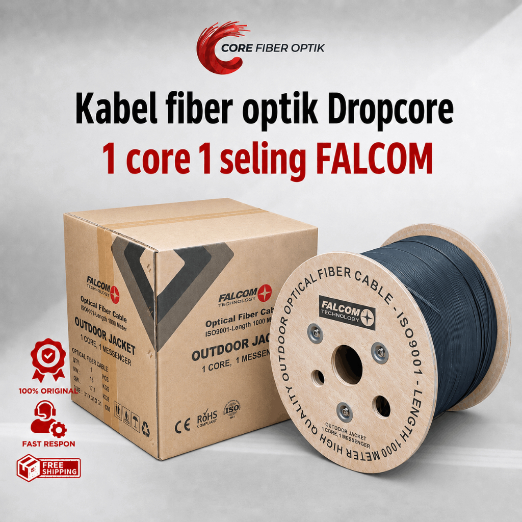 Kabel FO Dropcore 1 core 1 seling FALCOM (KSFO083 )