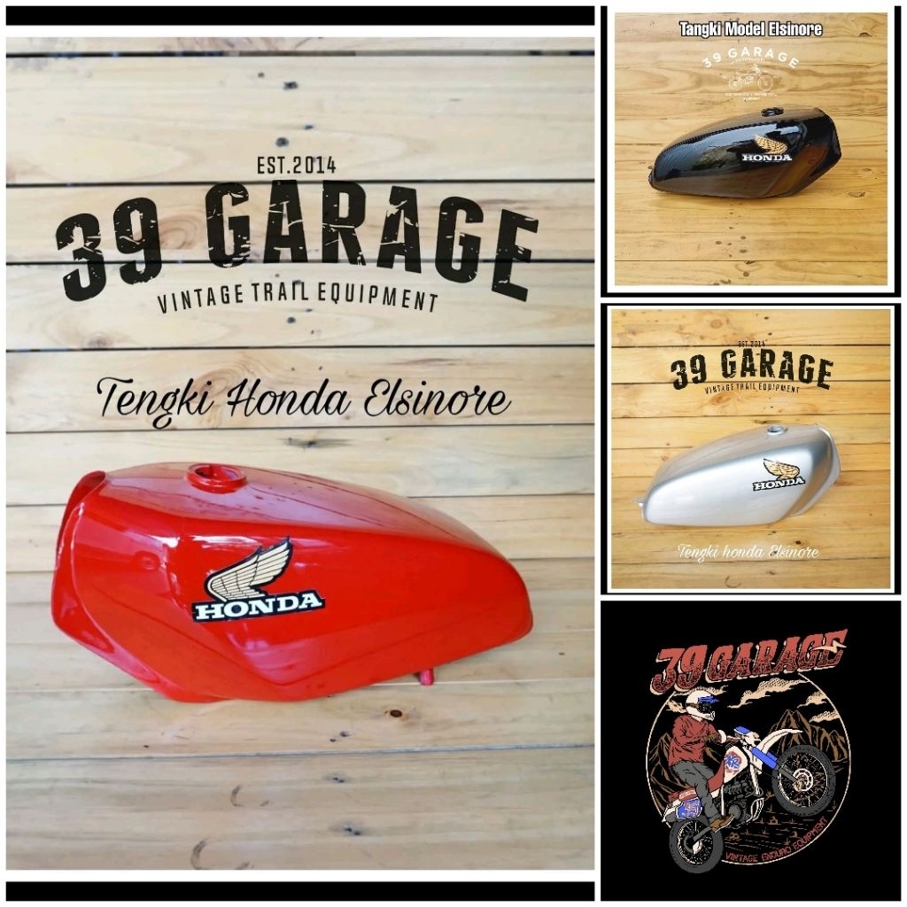 Tangki trail jadul model honda elsinore tengki trail klasik gastank trail tua elsinore
