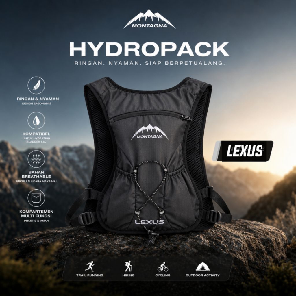 hydropack montagna lexus | tas gunung | tas hydropack | tas kecil | tas gunung | tas motocross | tas