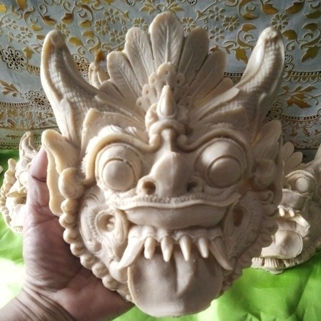 karang sae jumbo 18 x 15 cm/payas Ogoh Ogoh/fiber resin