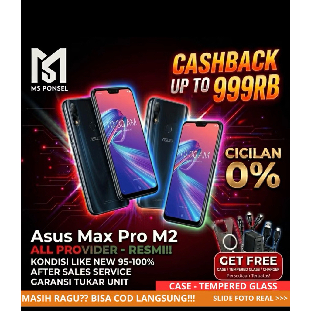 Asus max m2 pro 6GB/64GB |Second bergaransi original