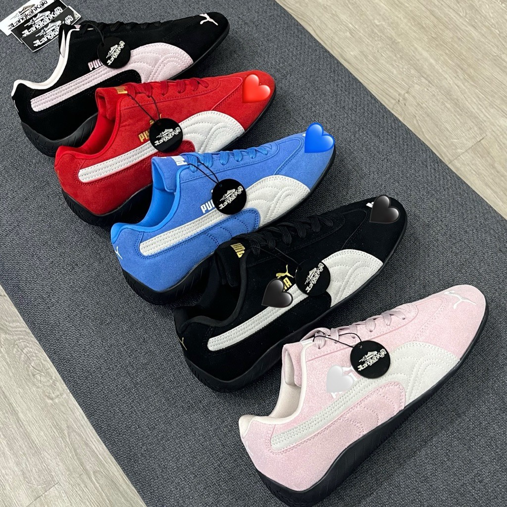 Sepatu Sneakers Puma Speedcat OG Desain Elegan Warna Hitam Putih