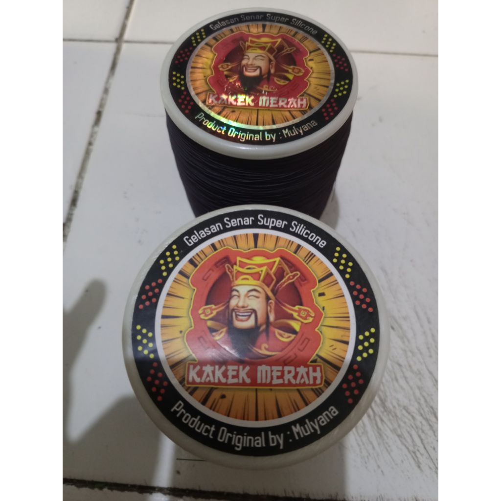 (1 pcs)Gelasan "KAKEK MERAH" original by Mulyana, molor, size 0.25, klos bonit 6000 yard