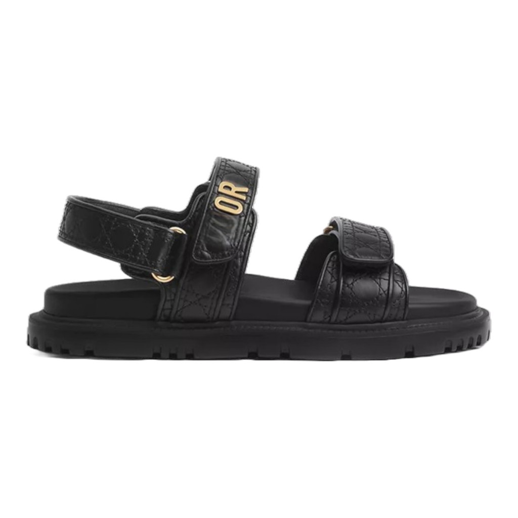 Damen Herren Sandal Slip On Velcro Adjusted Strap Leather Black OROR