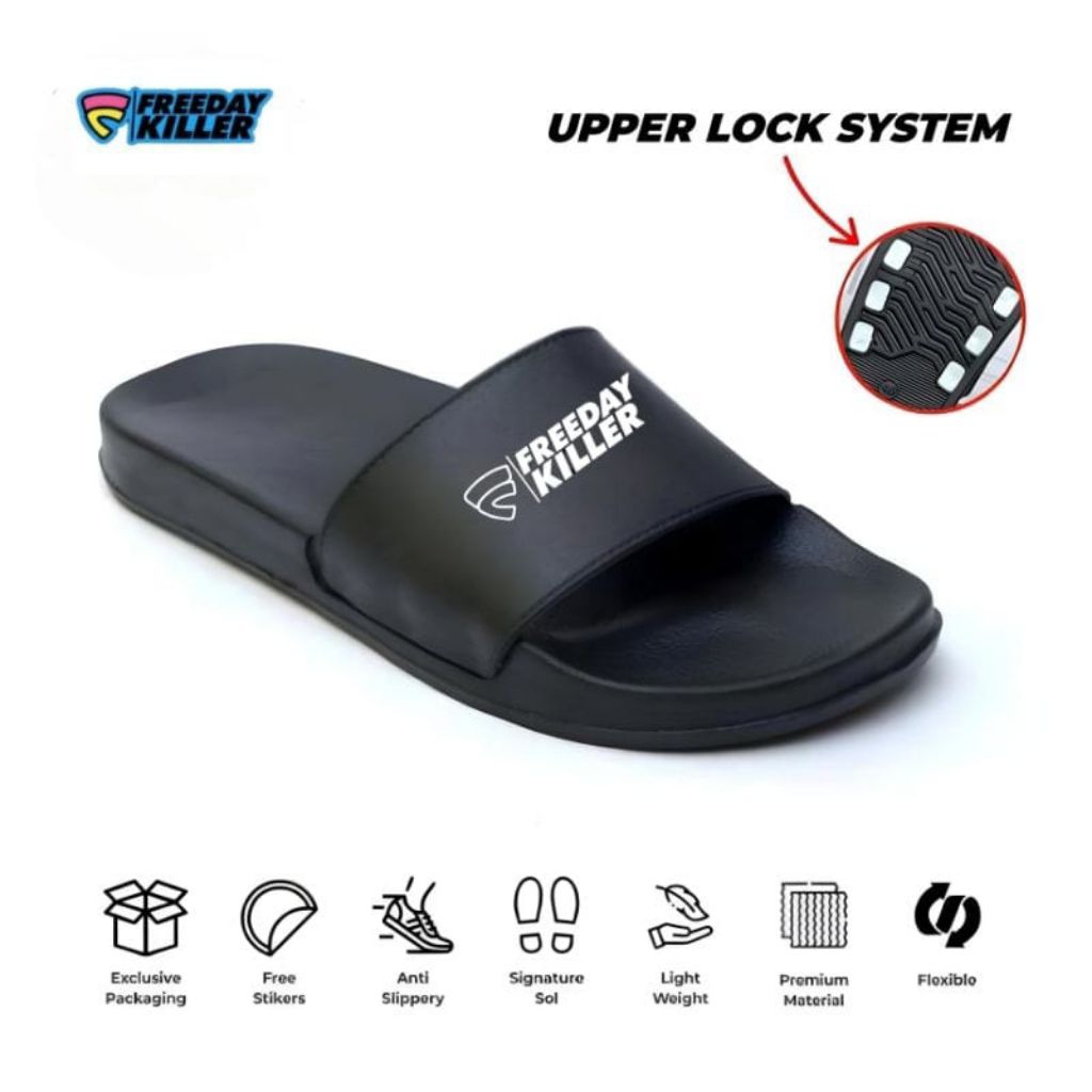 Sandal Slop Pria Wanita Freeday Killer Eva//Sandal Slide Slop UplerLock System/Sandal Distro Tanpa L