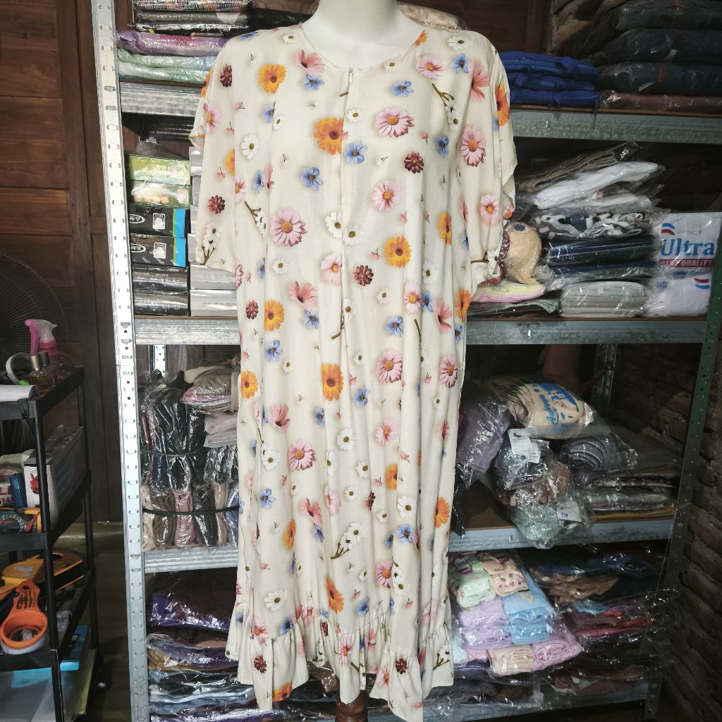 Daster Rempel Busui Bawah Rempel Daster Rayon Viscose