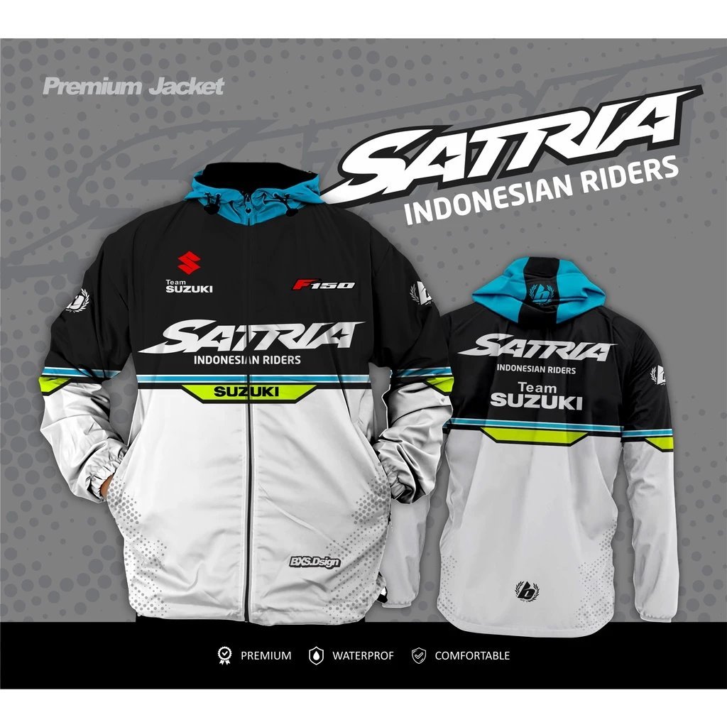 JAKET SUZUKI SATRIA FU PREMIUM KHUSUS PECINTA SATRIAFU | BAHAN LOTTO