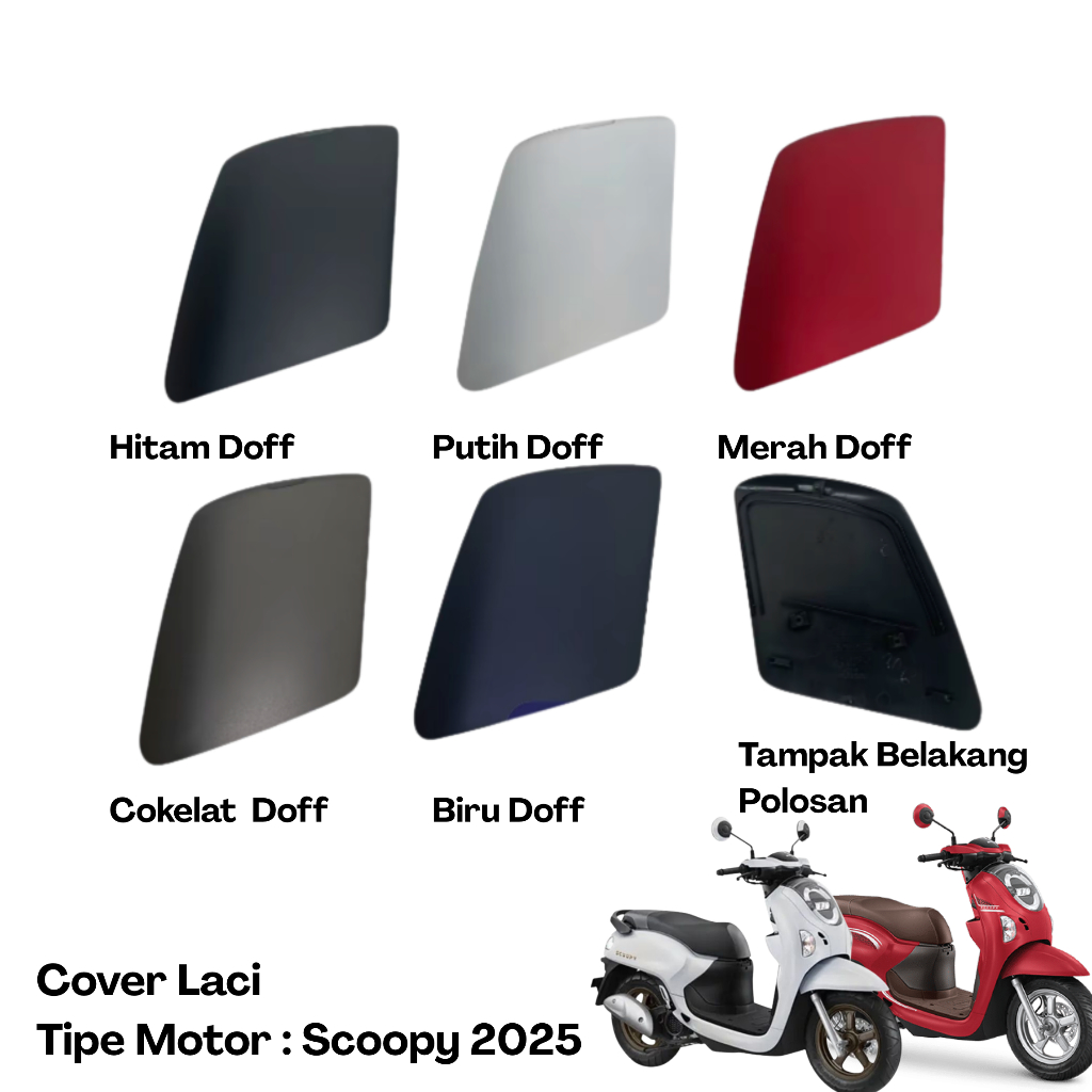 Cover lid inner pocket tutup laci kantong scoopy esp led new prestige K2F NC00 Gen 6 tahun 2025  #la