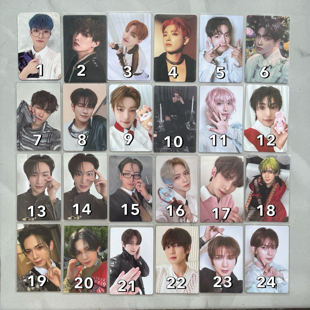 Ateez Hongjoong Seonghwa Yeosang San Wooyoung Jongho PC Photocard Official