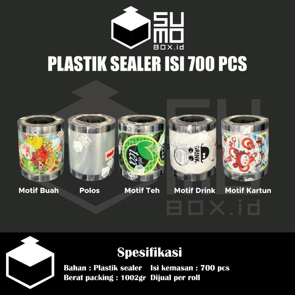 Plastik Lid Cup Sealer 700ml Cocok 10-22 Oz Motif Kartun Buah Polos Teh Kopi