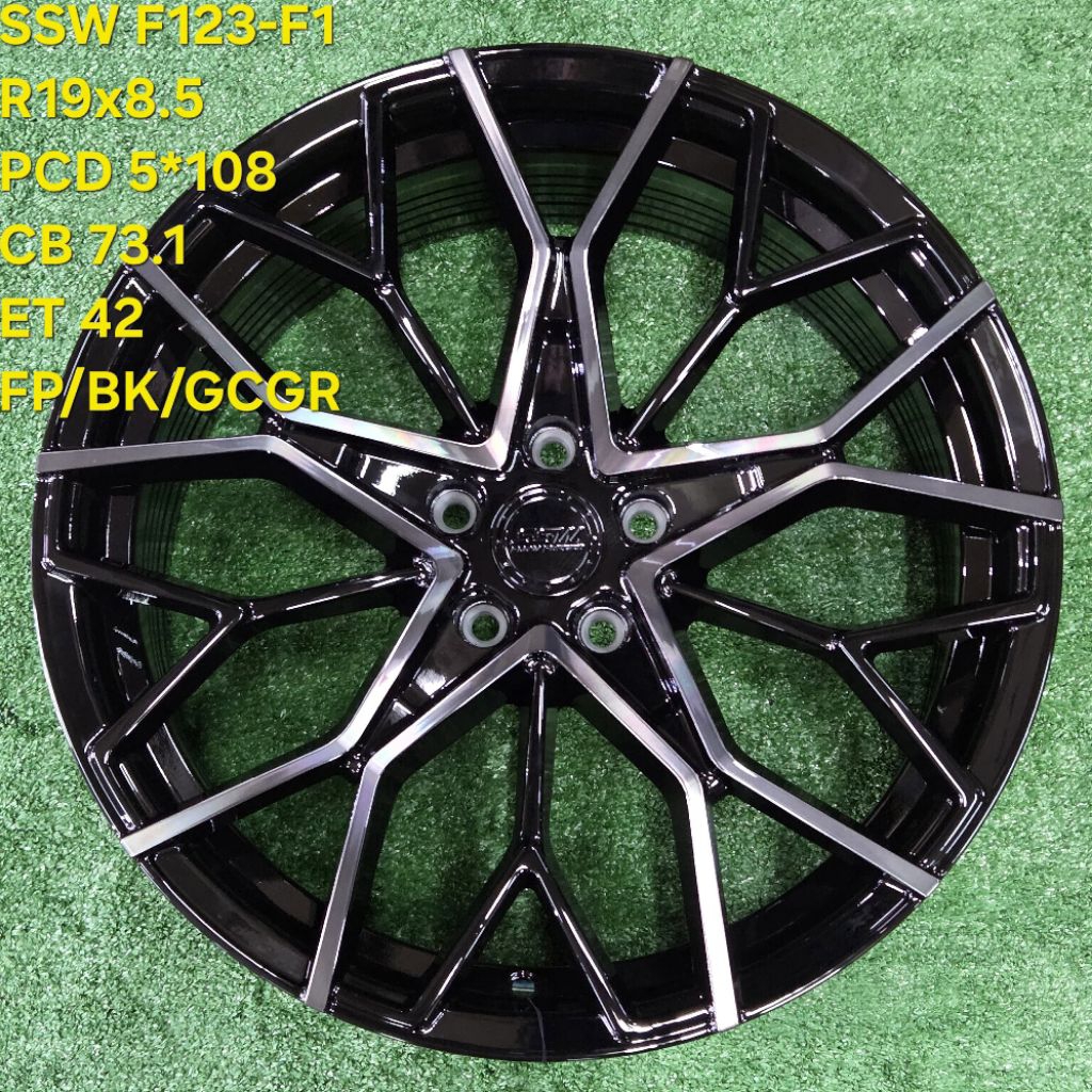 velg racing r19 F123 SSW THAILAND r19 pcd 5X108 velg mobil ring 19 velg mobil jaecoo j5 Chery omoda 