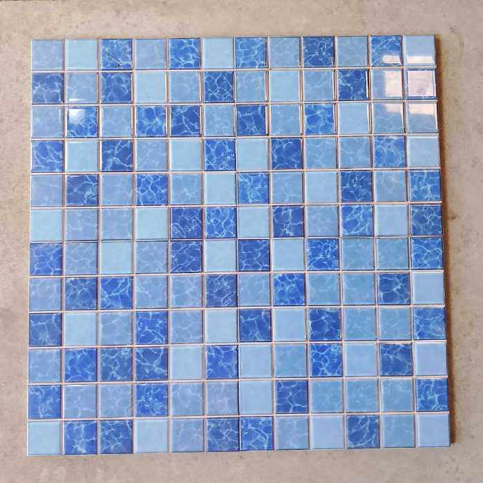 KERAMIK ROMAN 30X30 PWA 33715 dATLANTIC  BLUE MIX KW 1 KERAMIK KOLAM RENANG KERAMIK ROMAN 30X30 KERA