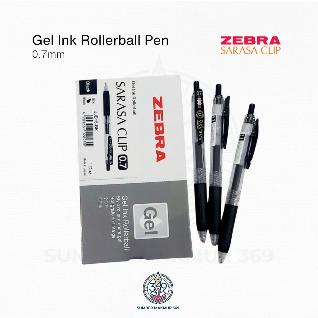 Zebra Gel Ink Rollerball Pen Pulpen Sarasa / Sarasa Pen 0.7 mm Tinta Gel Berkualitas