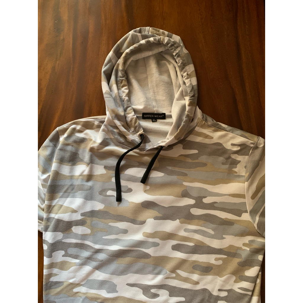 Kaos Hoodie Pria Nipper Wear Motif Army Desert Camo